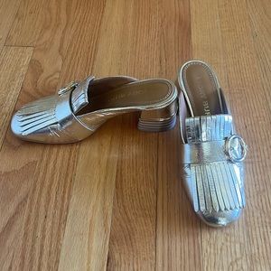 Tory Burch Gold kiltie mule 7
